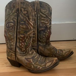 American Rebel Embroidered Cowboy cowgirl Boots size 8.5